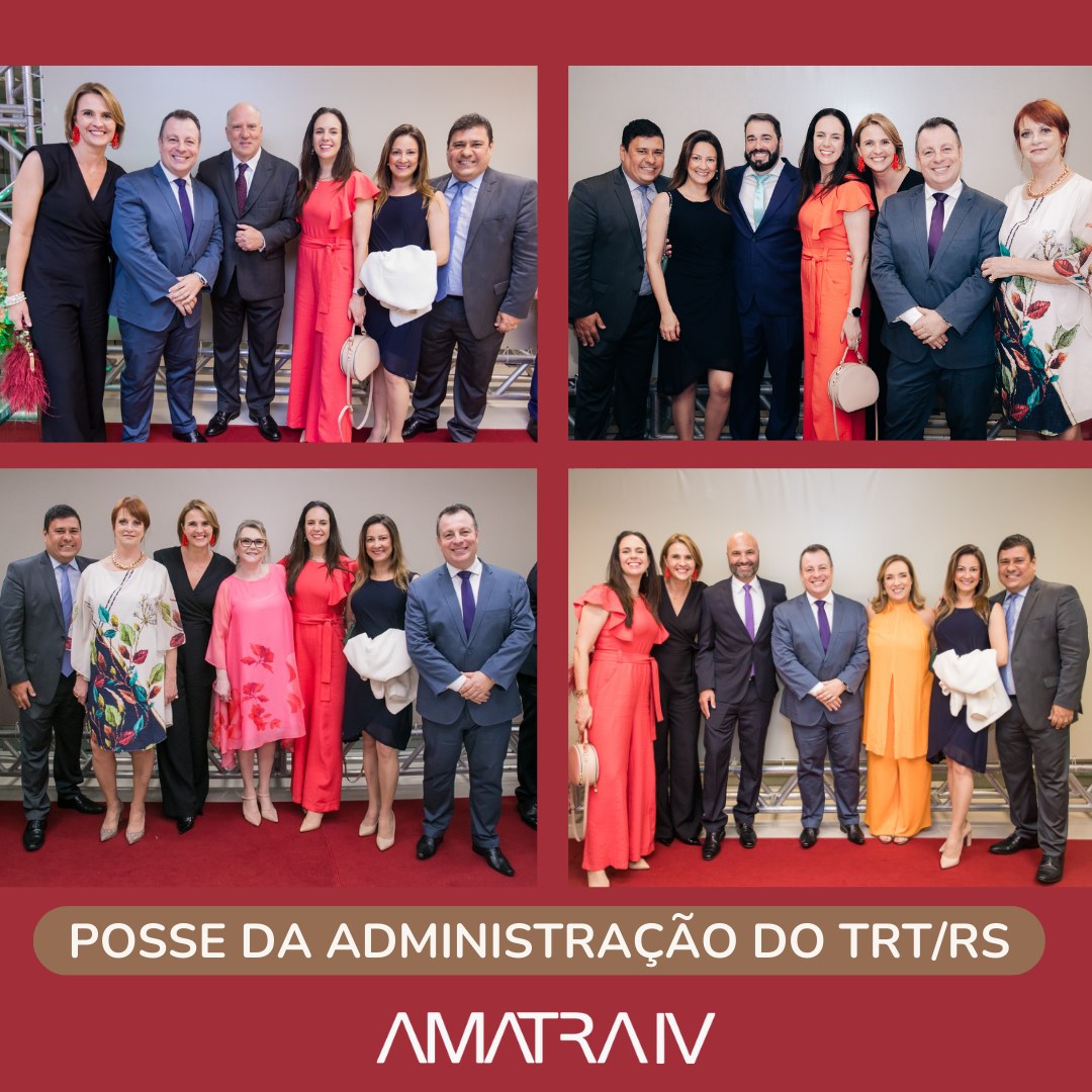 AMATRA IV presente na posse da nova administração do TRT
