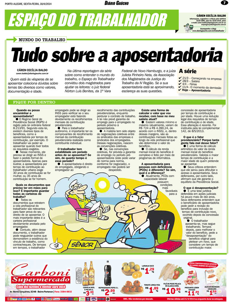 Associação no Diário Gaúcho