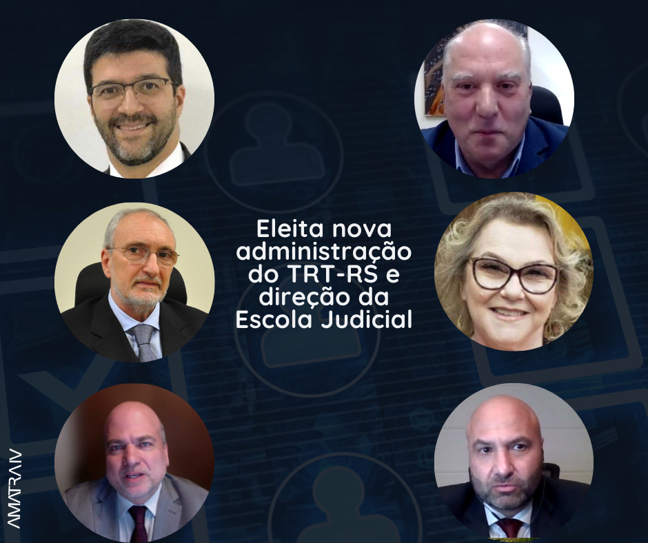 AMATRA IV manifesta votos de sucesso à futura administração do TRT-RS