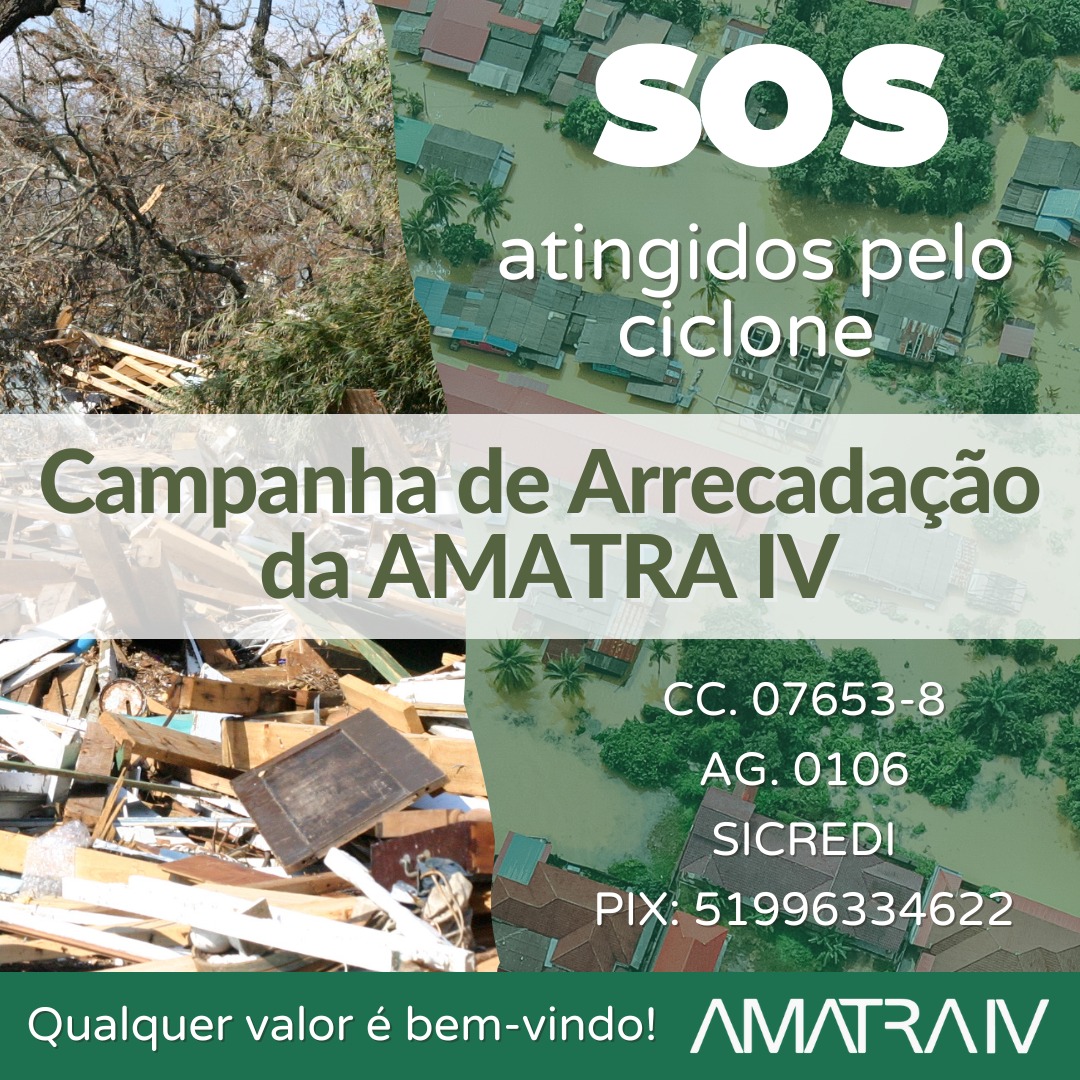 SOS atingidos pelo ciclone: Associação lança campanha