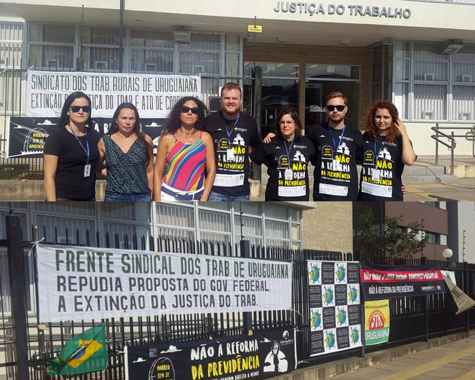 Ato público em defesa da Justiça do Trabalho ocorreu em Uruguaiana