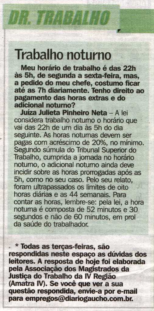 AMATRA na mídia: no Diário Gaúcho, em ZH e no Conversas Cruzadas