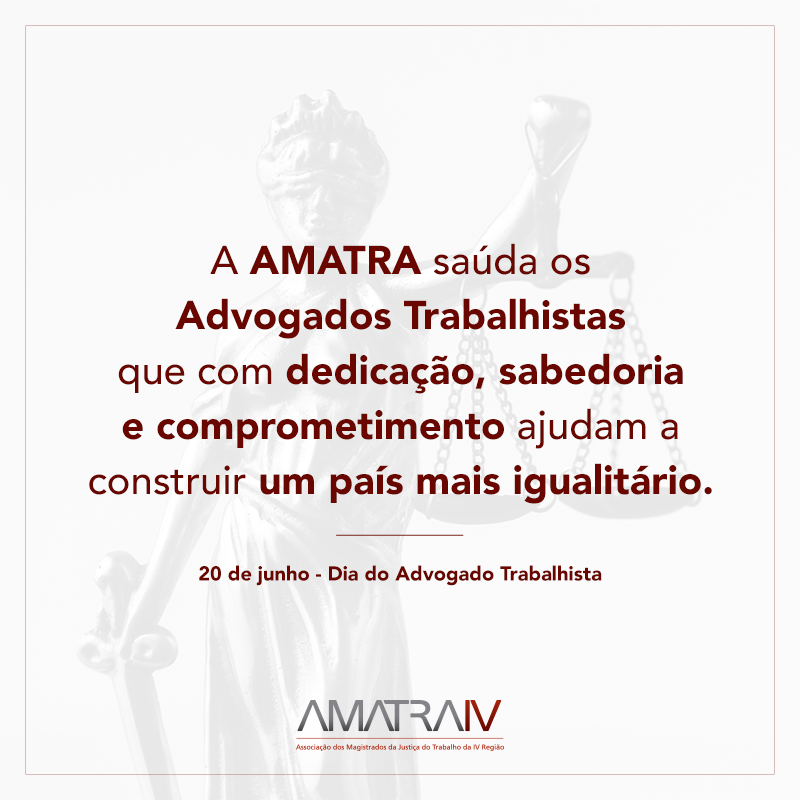 20 de Junho, Dia do Advogado Trabalhista
