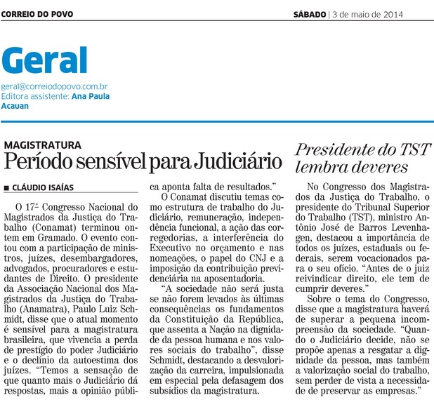 Período sensível para judiciário