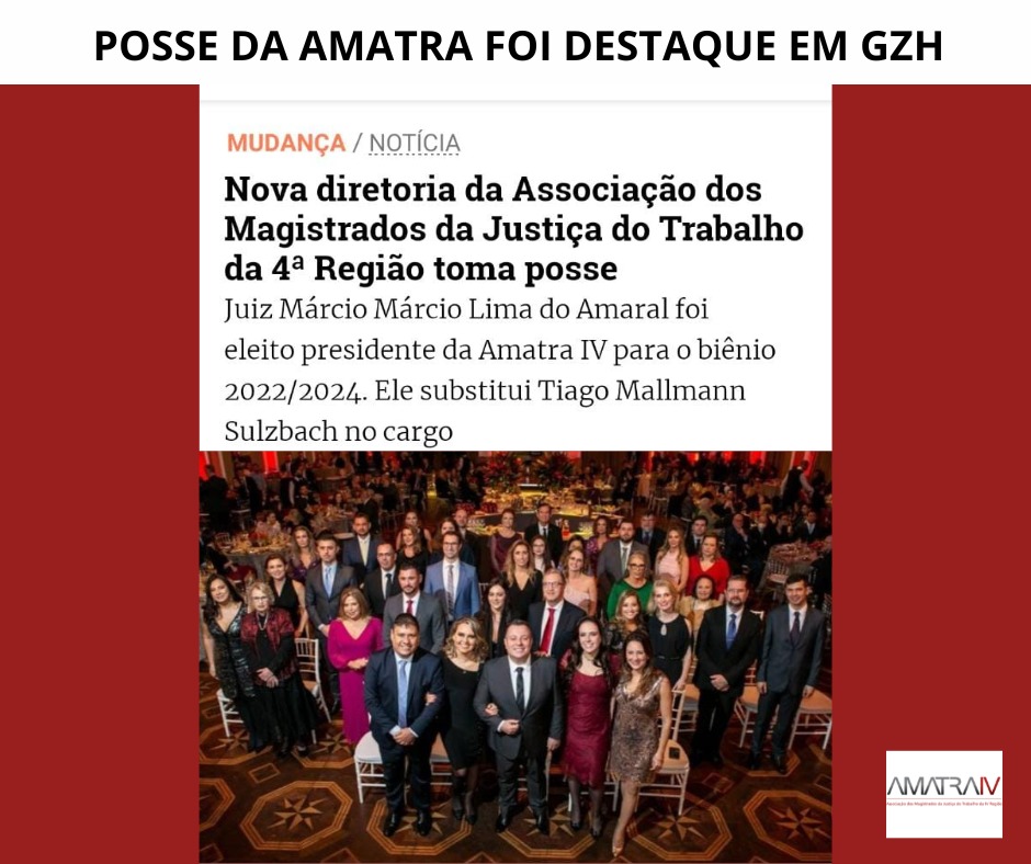 POSSE DA AMATRA FOI DESTAQUE EM GZH