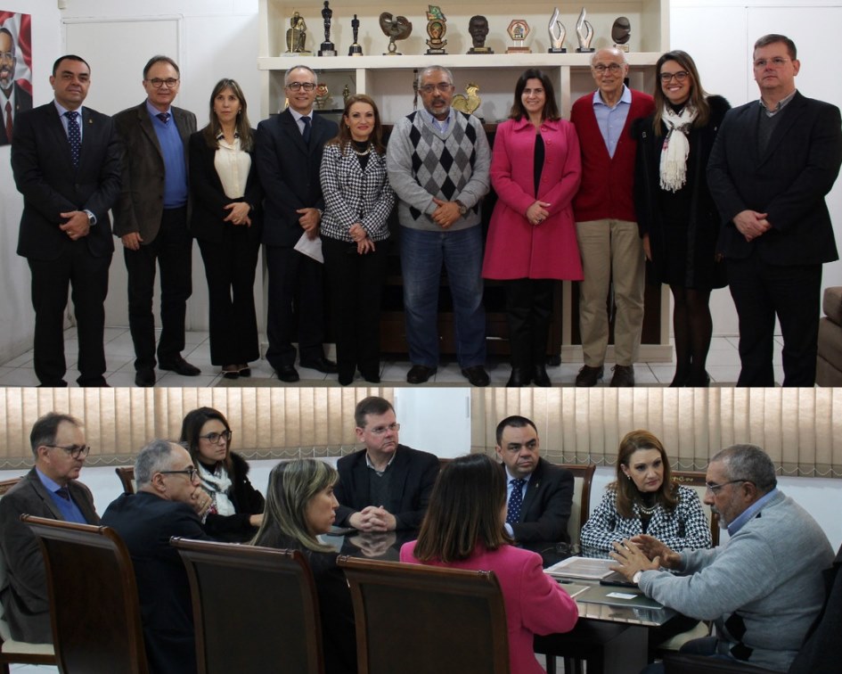 Representantes da Frentas Rio Grande do Sul reuniram-se com o senador Paulo Paim