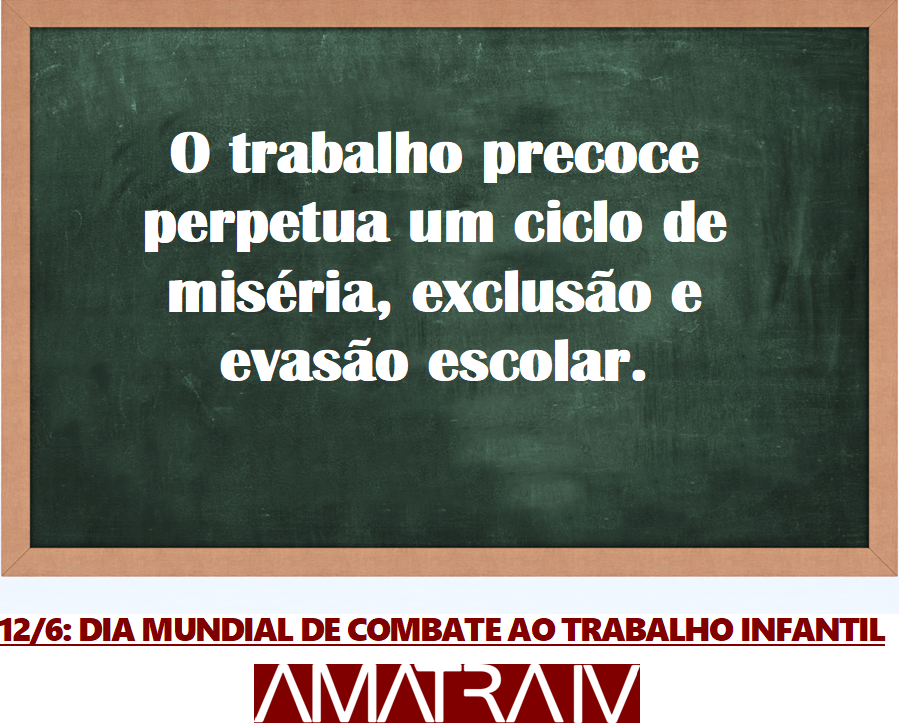 12/6: Dia Mundial de Combate ao Trabalho Infantil
