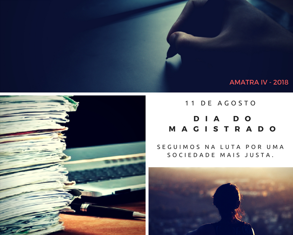 11/8: aos magistrados, a saudação da AMATRA IV