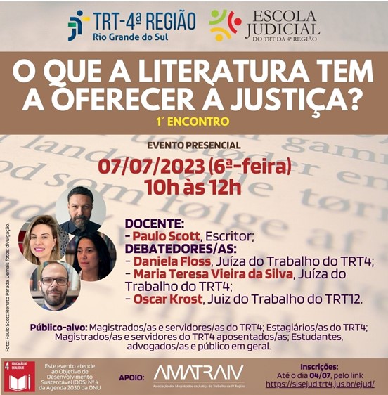 AMATRA apoia evento da Escola Judicial do TRT-RS