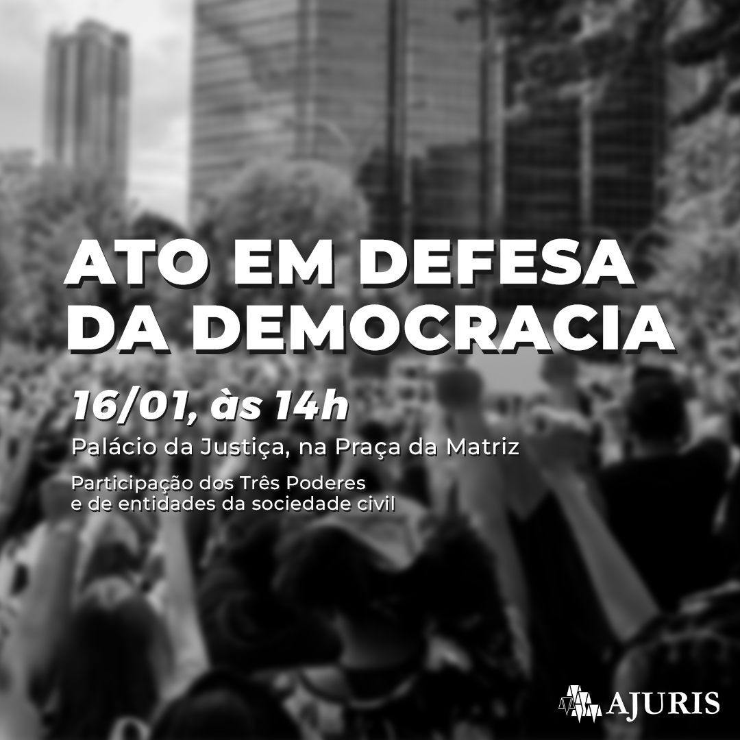 Defesa da democracia: AMATRA participa de ato publico
