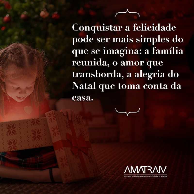 A AMATRA IV deseja a você e a toda a sua família, um Feliz Natal!