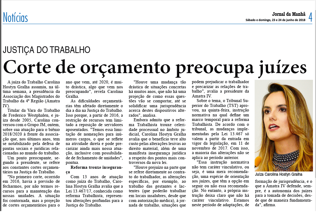 Entrevista ao Jornal da Manhã