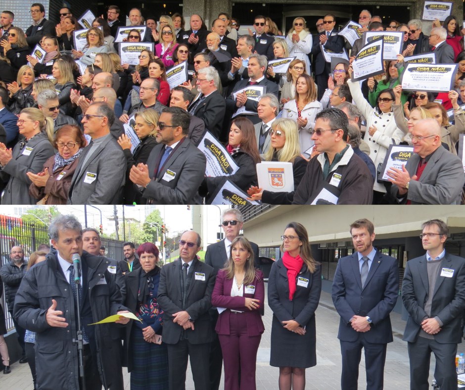 Ato contra a lei de abuso de autoridade reuniu grande público em Porto Alegre