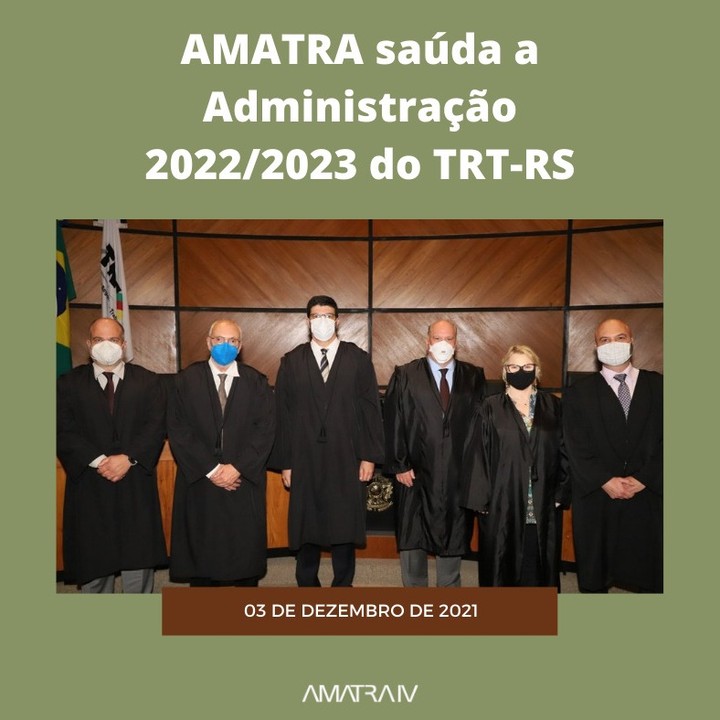 Posse da nova Administração do TRT-RS