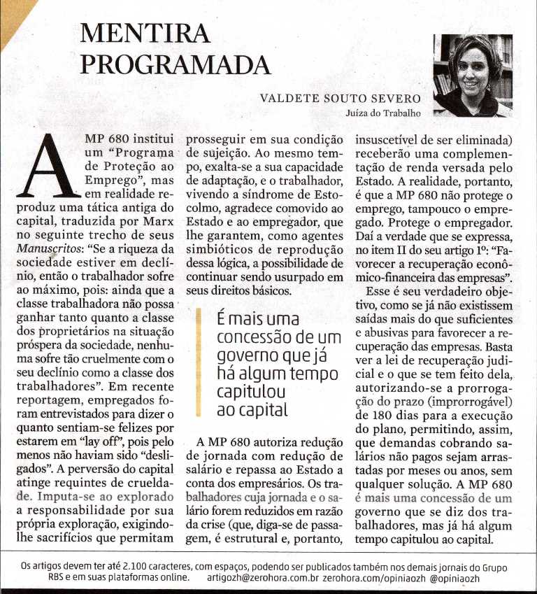 MP 680 é tema de artigo