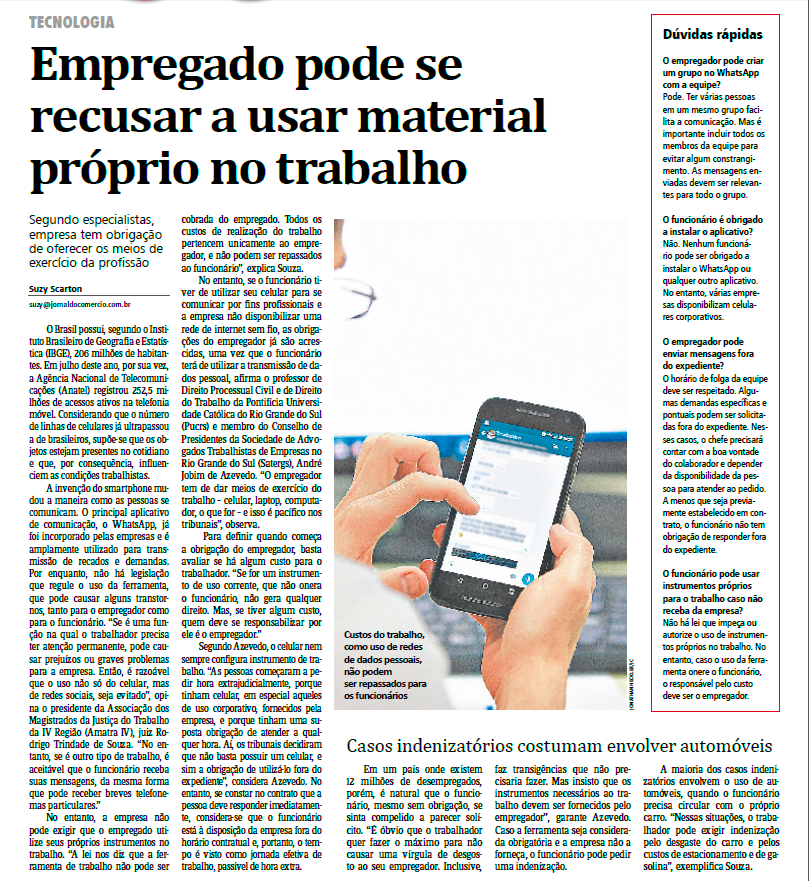 No Jornal do Comércio