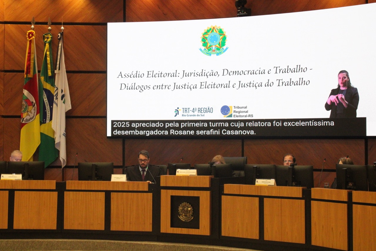 Amatra IV reforça parceria entre Justiça do Trabalho e Justiça Eleitoral no combate ao assédio eleitoral