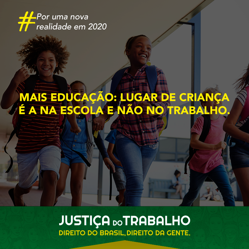 Existem 2,7 milhões de crianças e adolescentes com idade entre 5 e 17 anos trabalhando no Brasil.