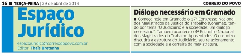 Diálogo necessário em Gramado