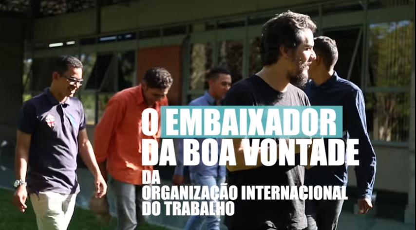 Embaixador da OIT Wagner Moura se encontra com trabalhadores resgatados da escravidão